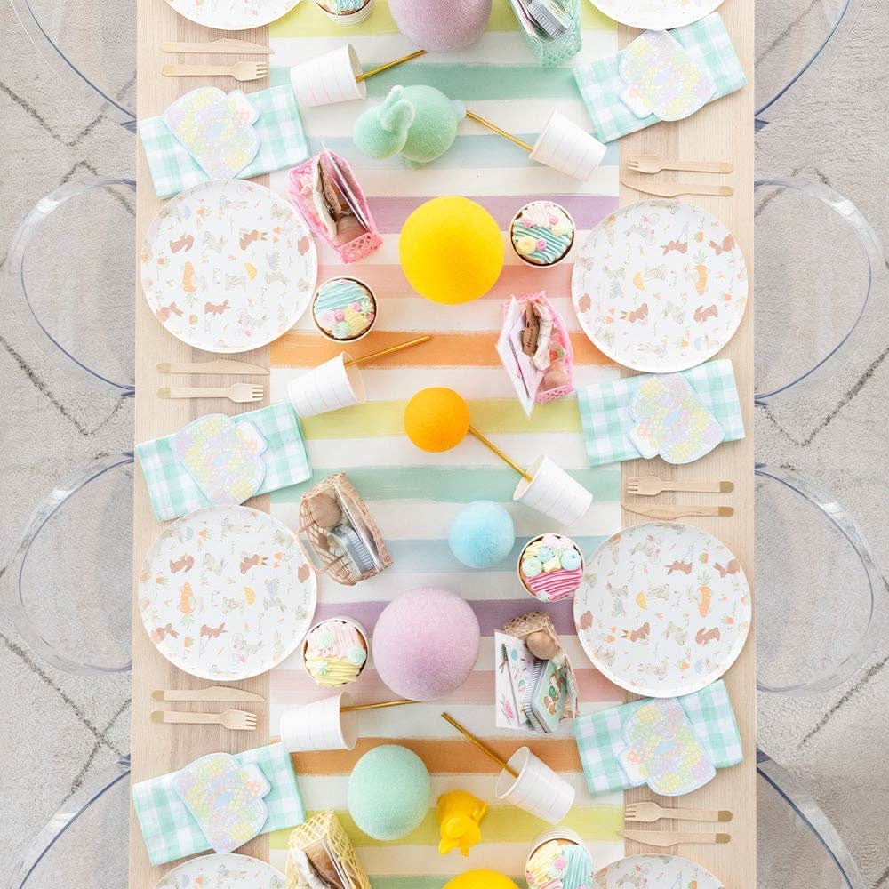Bunnies In The Garden Large Napkins | Pack of 16 - Porcupine Paper Co.