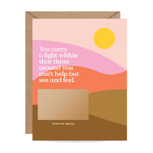 Scratch-off You Carry A Light - Encouragement Card
