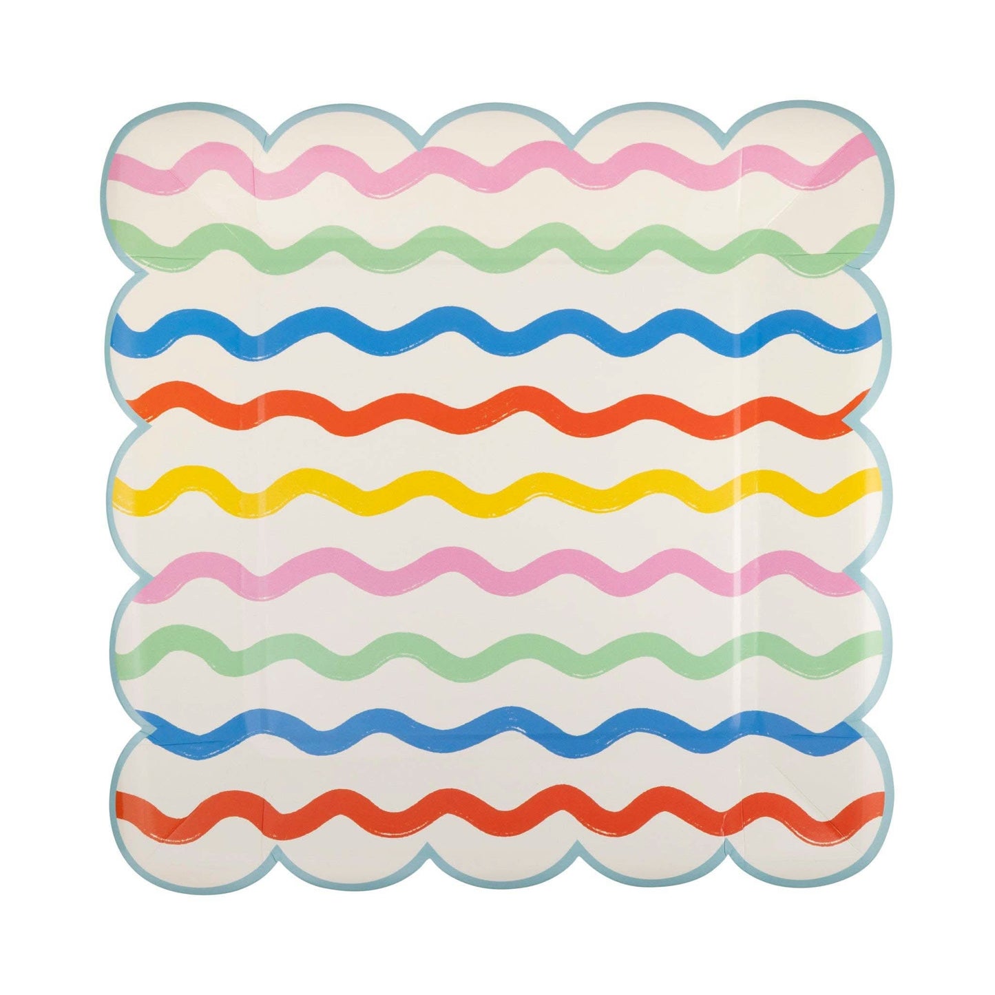 Ric Rac Striped Plate 10" | Set of 8 - Porcupine Paper Co.