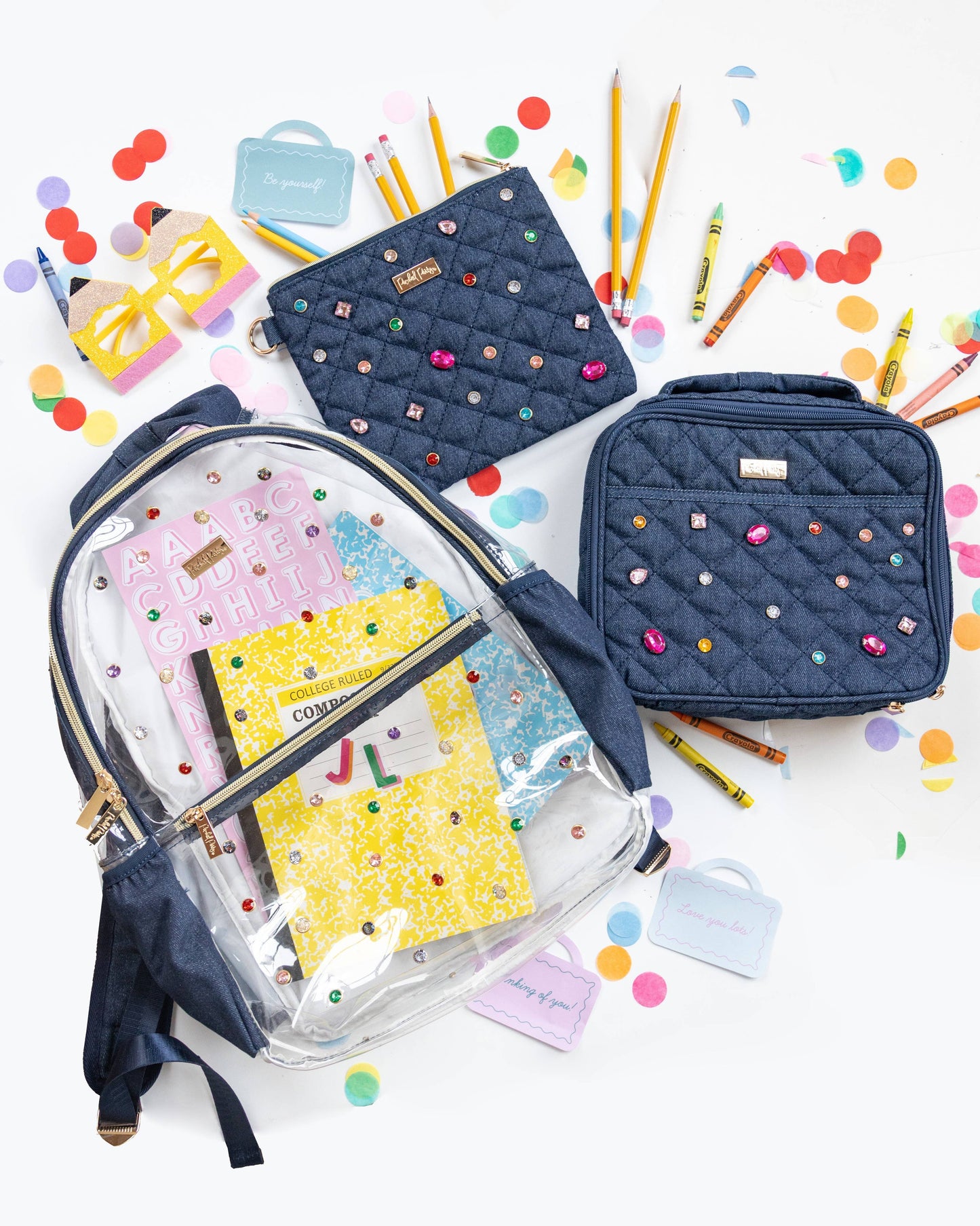 Denim & Gems Backpack