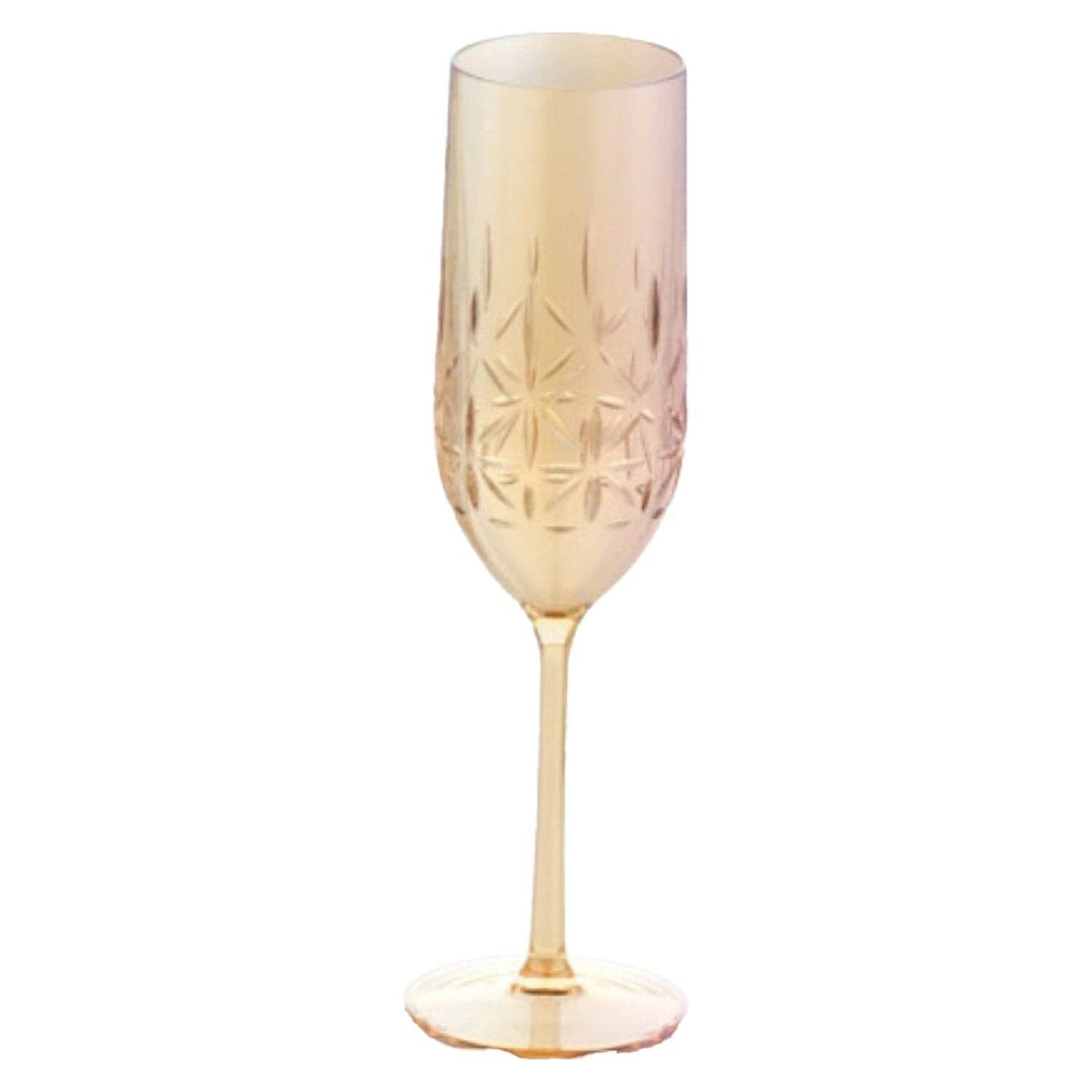 Gold Shatterproof Champagne Glasses | Set of 4