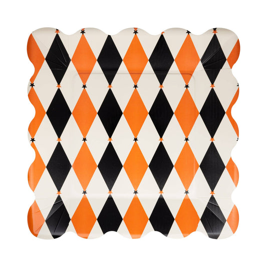 Vintage Harlequin 11" Plates | 8 count