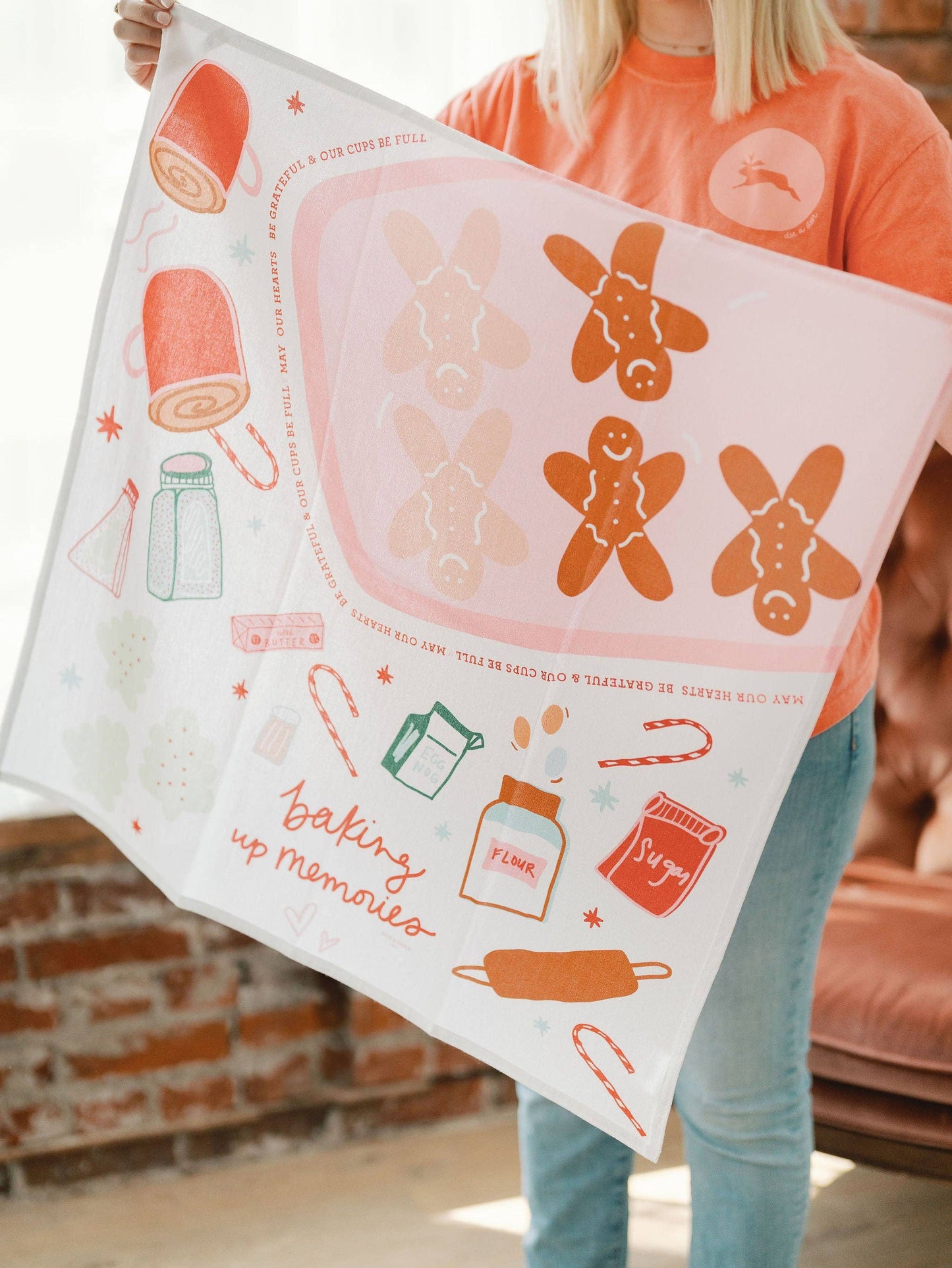 Baking Up Memories | Colorblock Flour Sack Towel