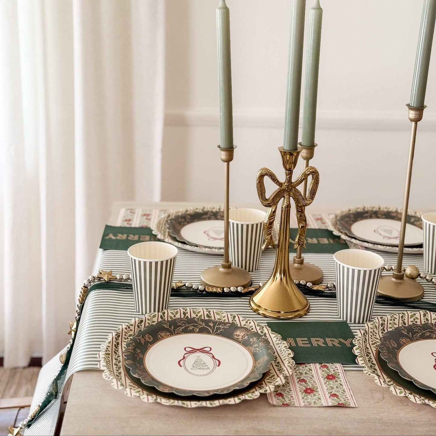 Hearth & Holly Vintage Floral Dessert Plates 8.5" | 12 count