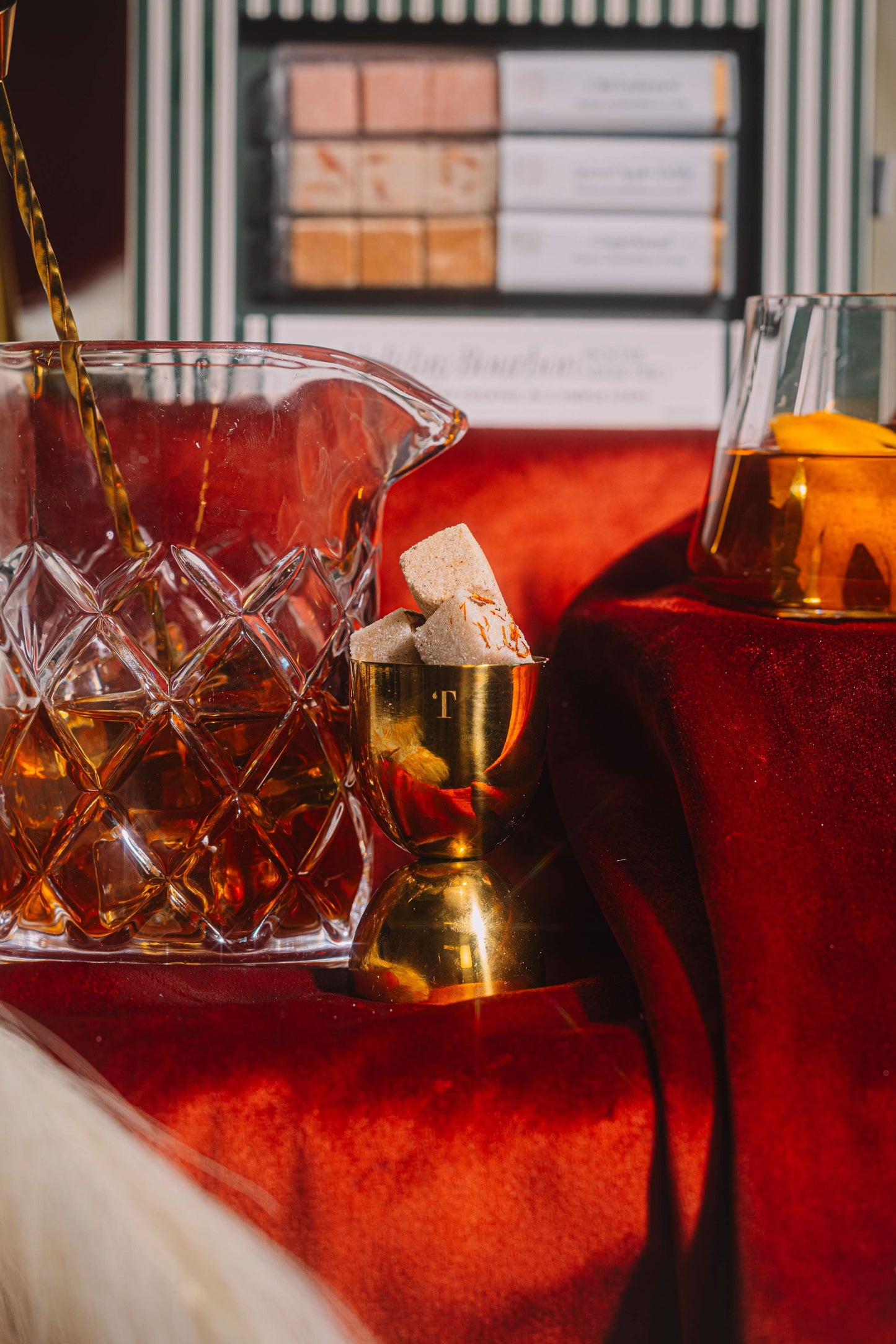 Holiday Bourbon Old Fashioned Mixer Cube Trio - Porcupine Paper Co.