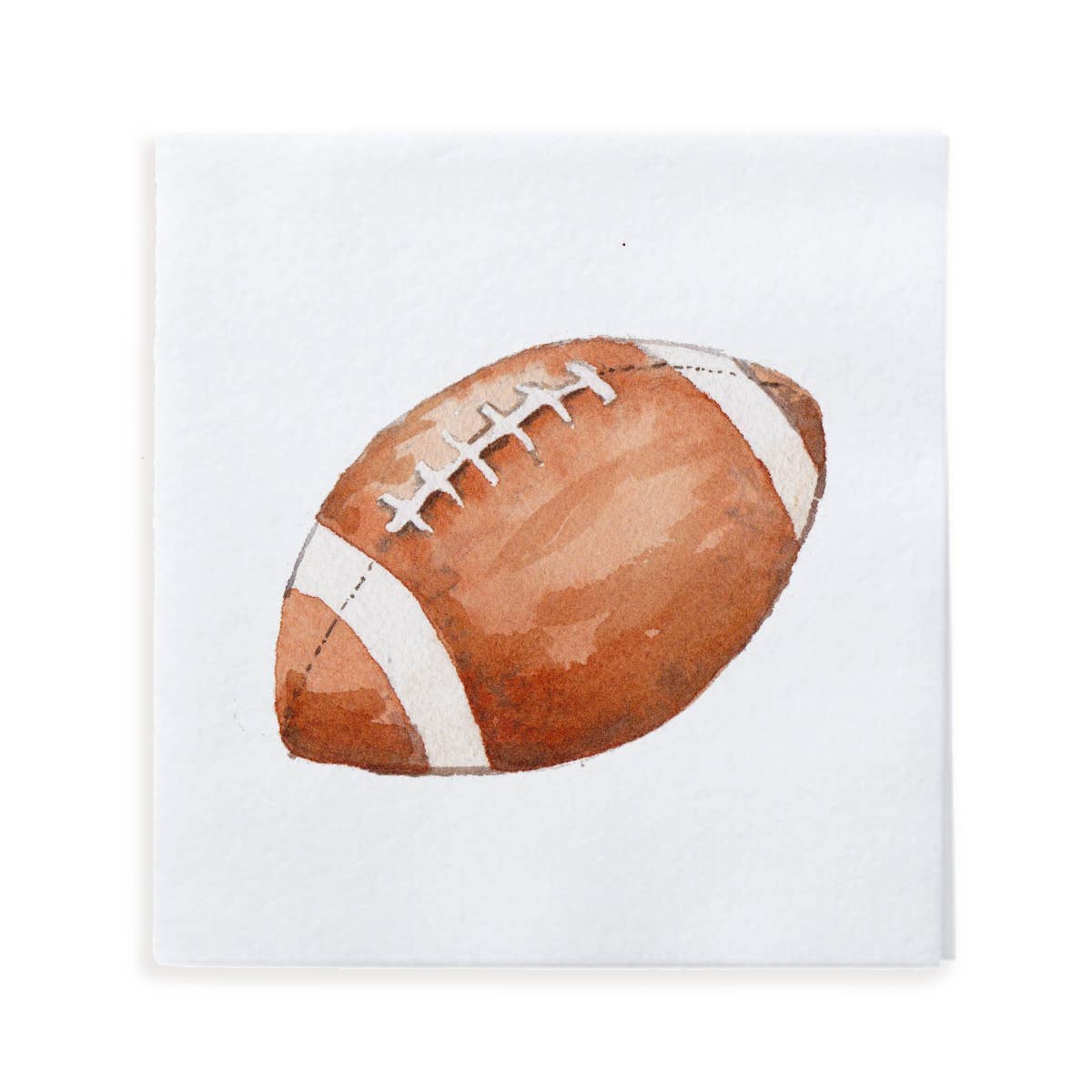 Watercolor Football Game Day Cocktail Napkins | 18 count