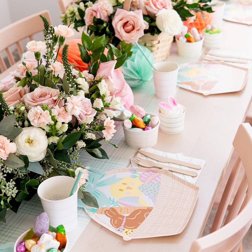 Easter Fun Large Basket Plates | Pack of 8 - Porcupine Paper Co.