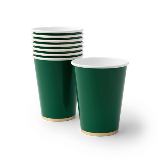 Emerald Green Signature Cups | Set of 8