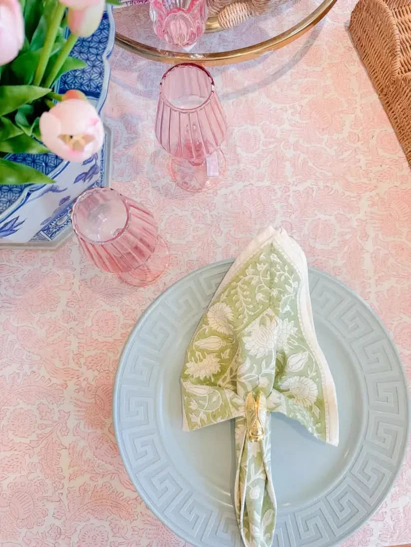 Set of four gold bug napkin rings from Verdigris Collection, featuring detailed insect design for elegant table setting accents.
