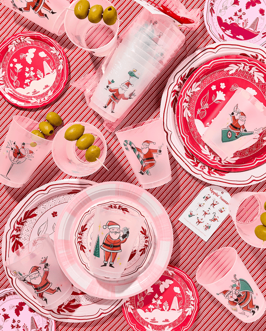 Sippin' Santas Frosted Cups 16oz. | 9 count