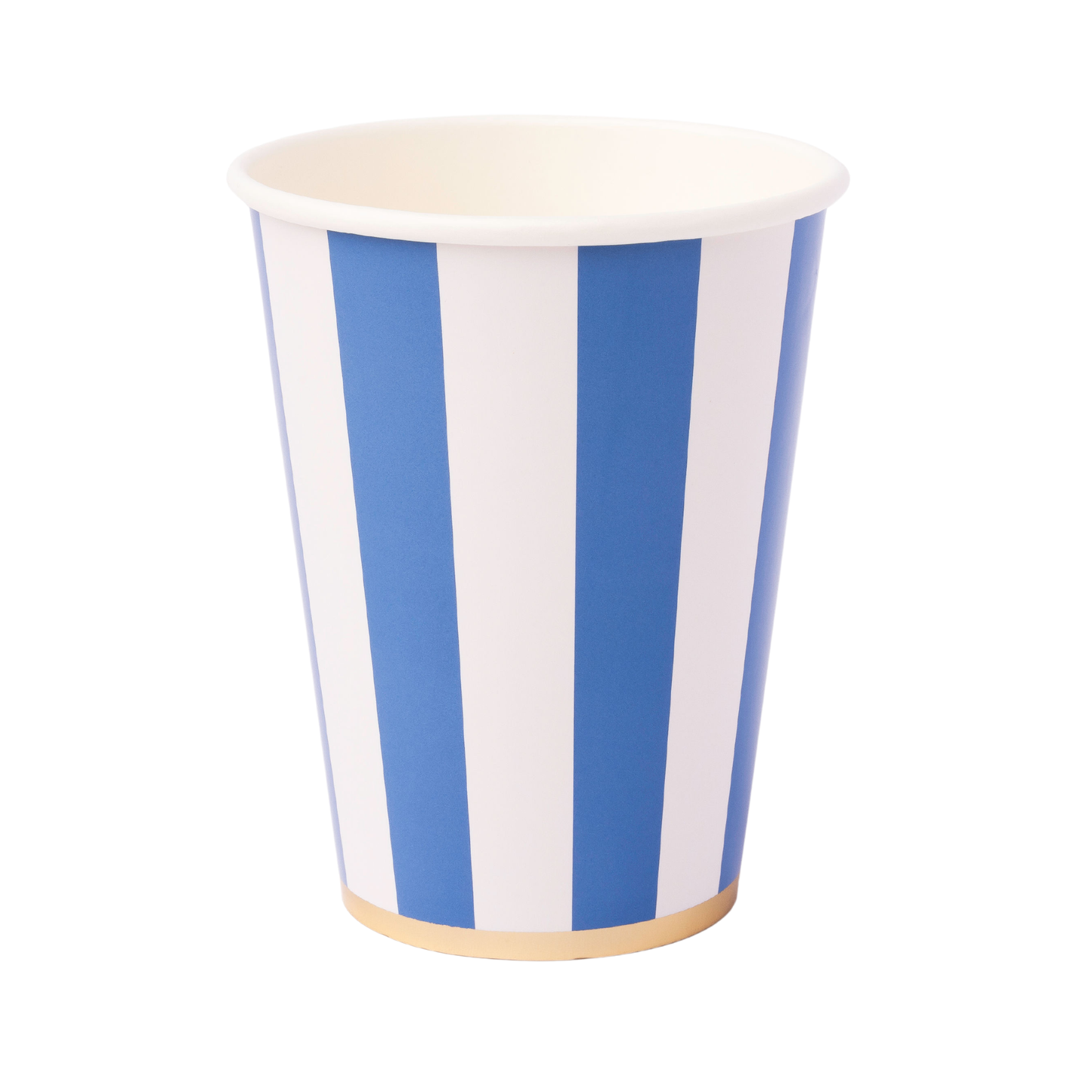 Palisades Blue Signature Cabana Stripe Cups | 8 count