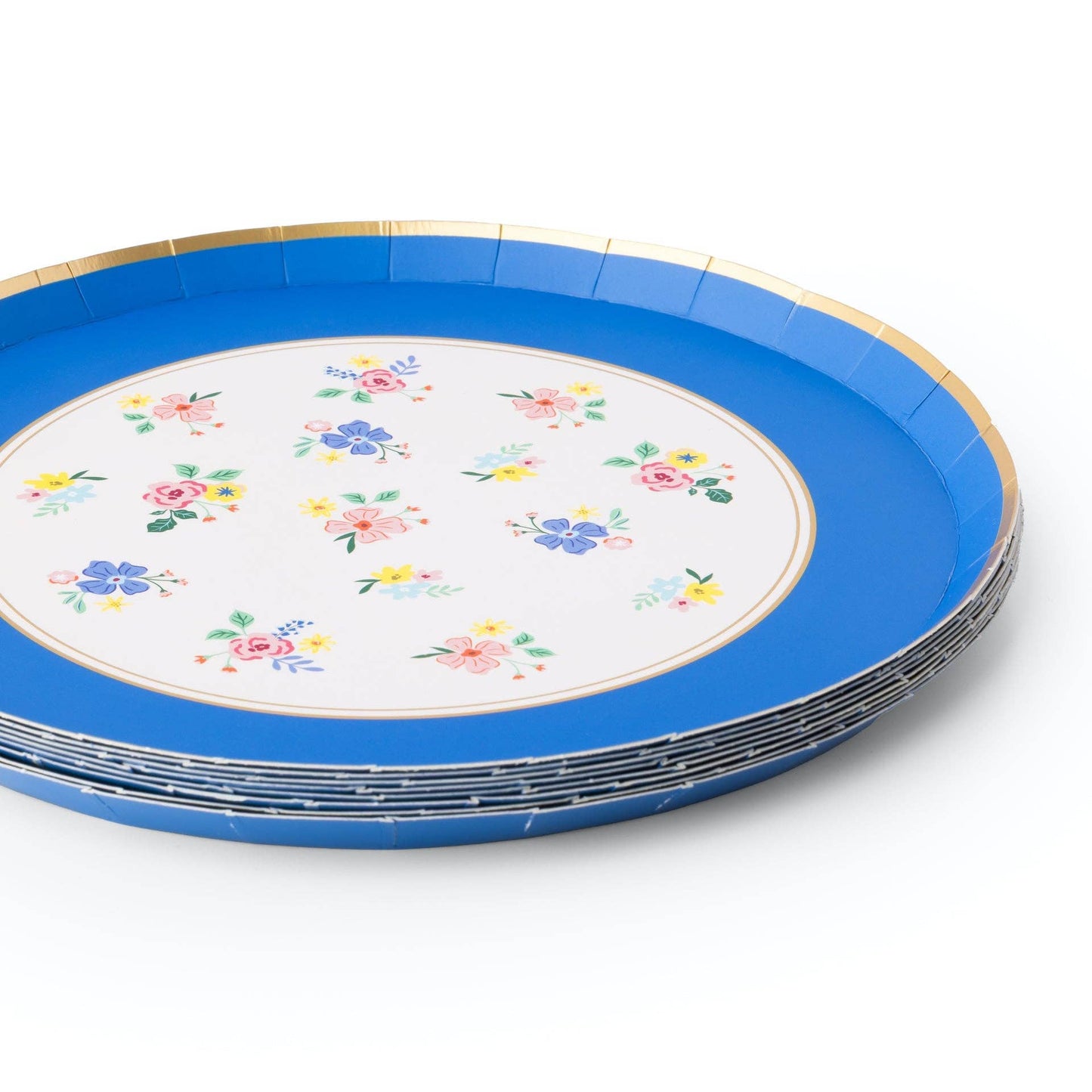 Multicolor Elegant Floral Dessert Plates | 8 Count - Porcupine Paper Co.