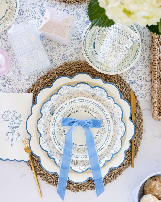 Pembroke Floral Paper Table Runner - Porcupine Paper Co.