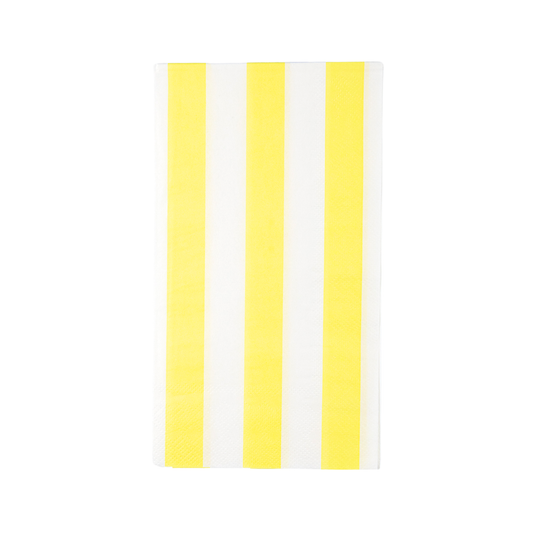 Soleil Yellow Cabana Stripe Guest Towels | Pack of 20