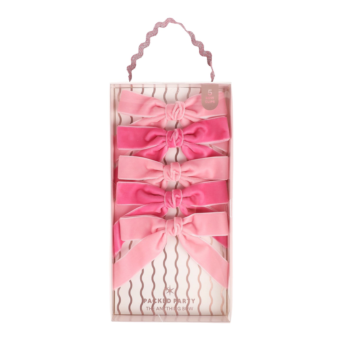 Bow Clip-On Pink Napkin Table Decor | Set of 5