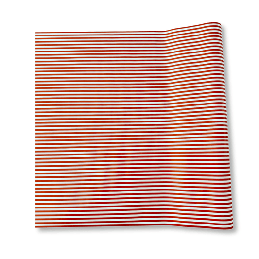 Red Striped Paper Table Runner | 19.5â x 150â