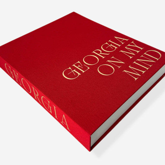 MadHouse Georgia On My Mind keepsake book box with vintage-style design and engraved text, ideal for cherished memories and keepsakes.