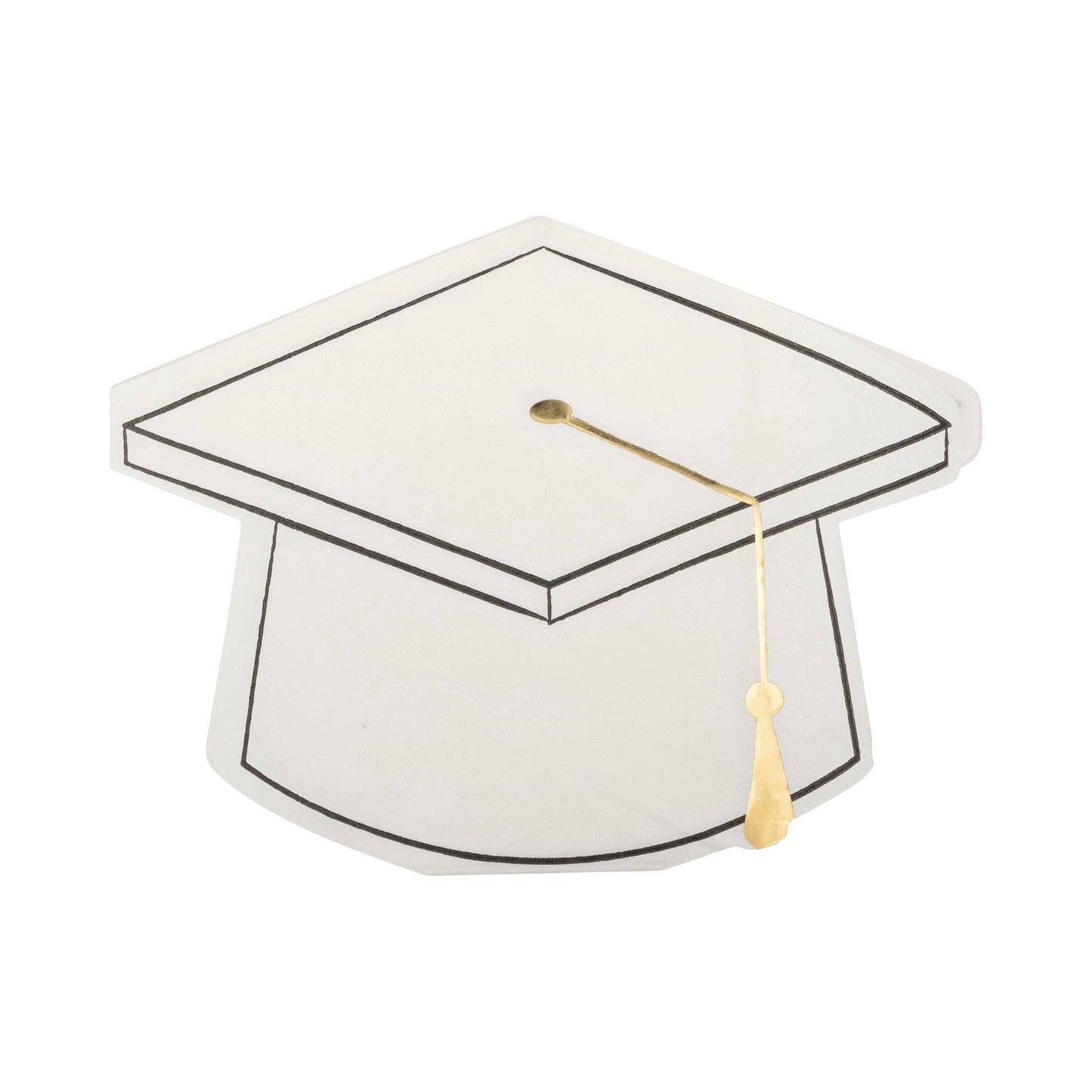 Graduation Cap Shaped Napkin | 18 count