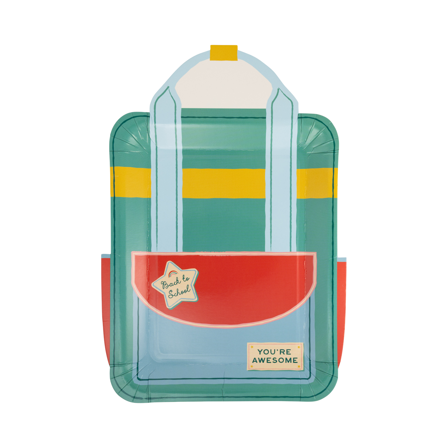 Backpack Shaped Plate Set 10" | Set of 8