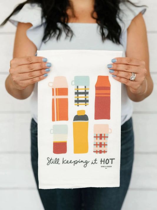 Thermos Still Keeping It Hot - Kitchen Towel - Porcupine Paper Co.