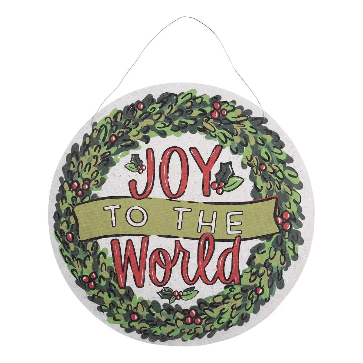 Welcome Friends Fall / Joy To The World Burlee-Holiday Décor
