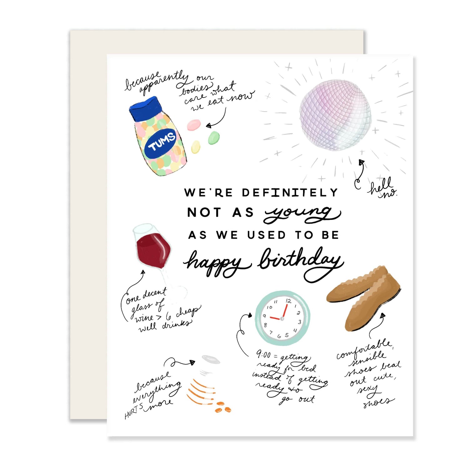 Not As Young | Birthday Card - Porcupine Paper Co.