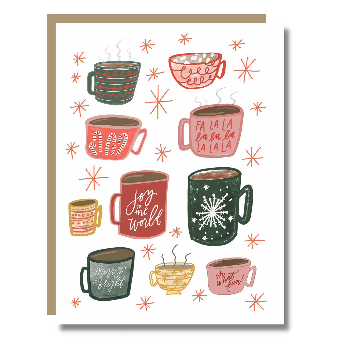 Christmas Greeting Card Coffee Lover