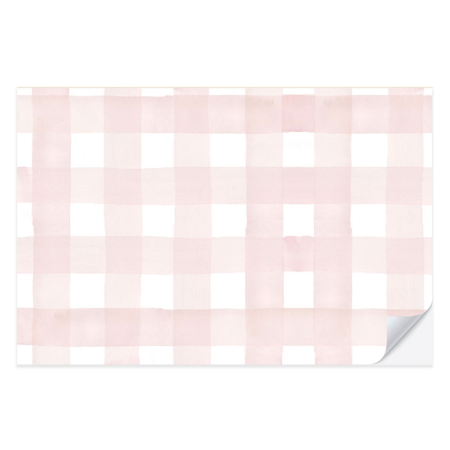 Blush Gingham Placemat Pad - Porcupine Paper Co.
