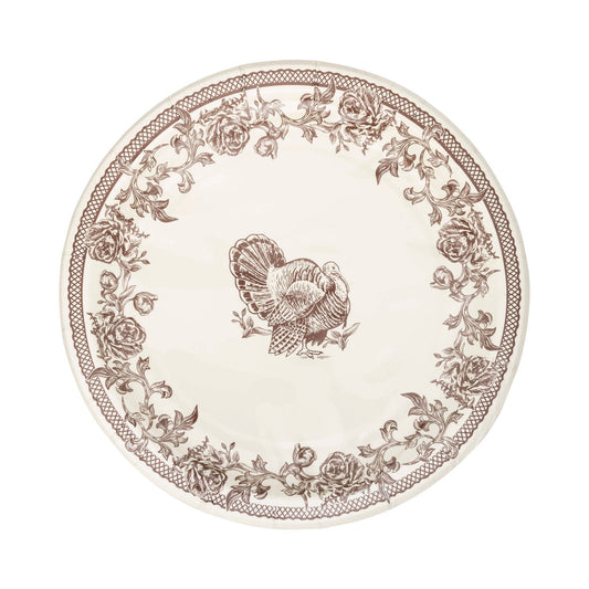 Traditional Turkey Plates 9" | Pack of 8