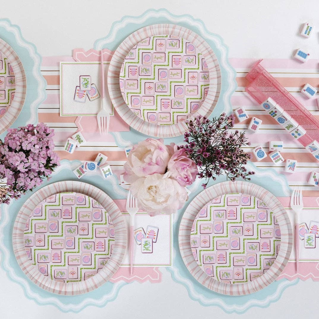 PRE-ORDER | Mahjong Dessert Plates - Porcupine Paper Co.