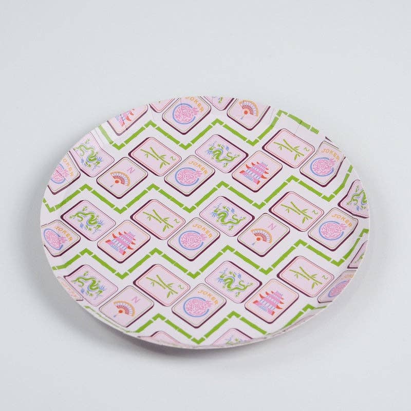 PRE-ORDER | Mahjong Dessert Plates - Porcupine Paper Co.