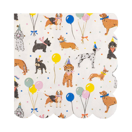 Dog Party Cocktail Napkins | Pack of 18