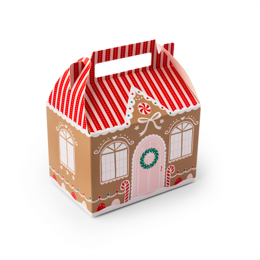Sweet Gingerbread House Cookie Boxes | 8 count