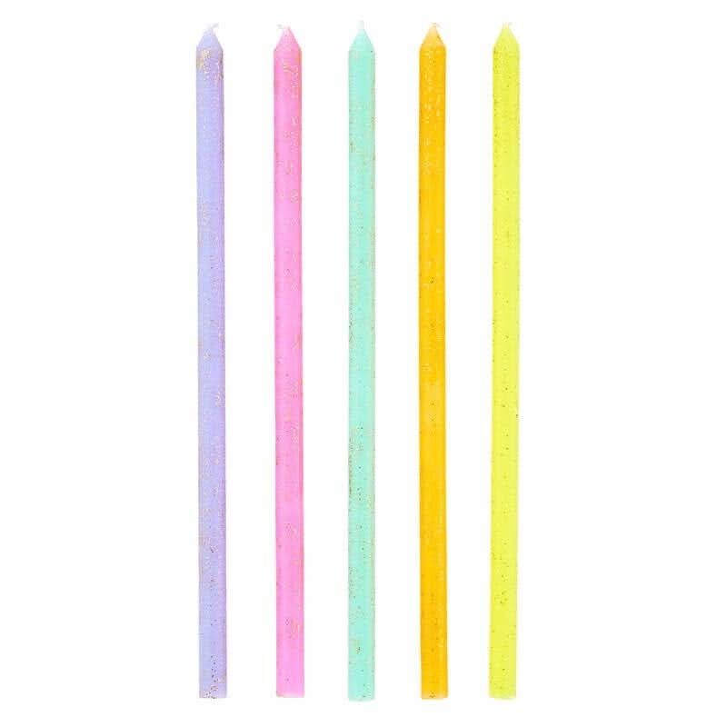 Colorful Birthday Cake Candles | Set of 6
