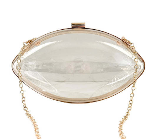 Game Day Football Style Clear Crossbody Bag