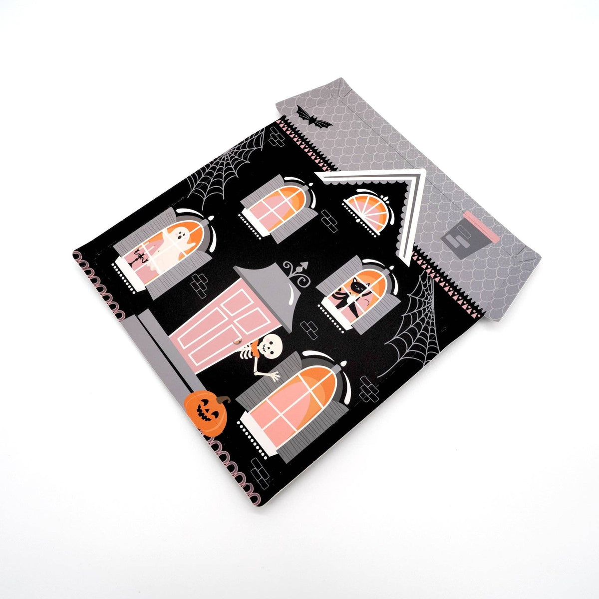 Haunted House Halloween shaped plates featuring spooky house design, perfect for Halloween parties and themed gatherings.