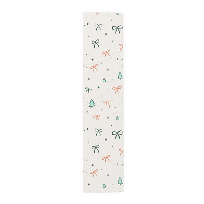 Christmas Ribbon Table Runner | 16" x 72"