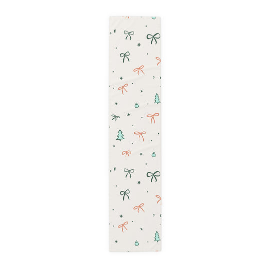 Christmas Ribbon Table Runner | 16" x 72"