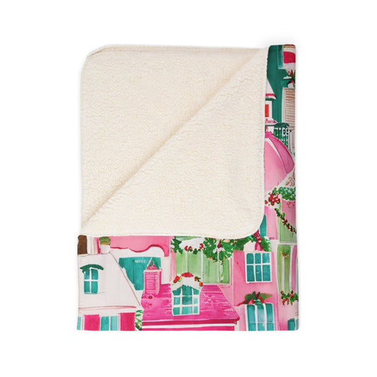 Christmas Village Fleece Blanket | 50" x 60"