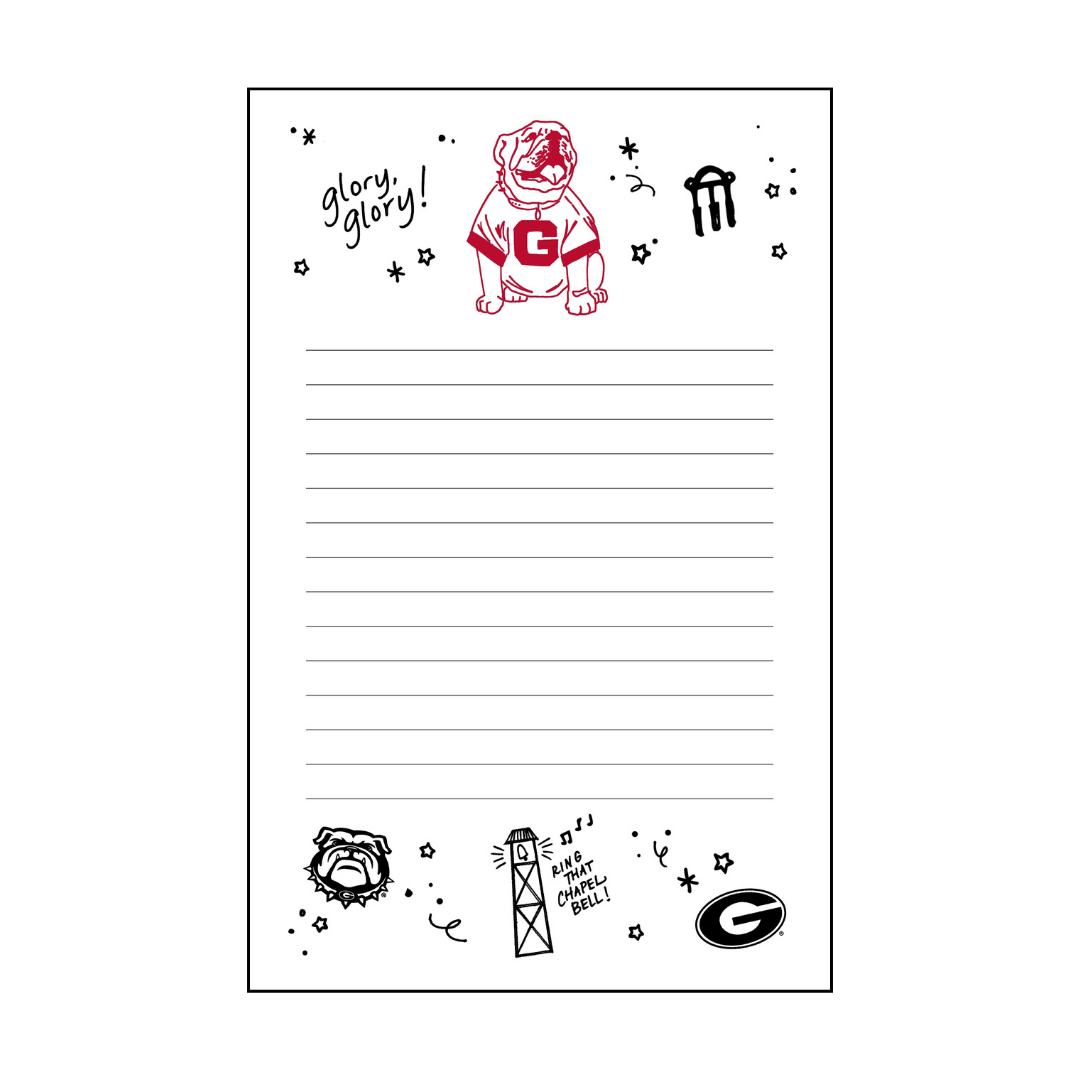 Georgia 5x8 Confetti Notepad by Valiant Gifts Inc with colorful confetti design on paper pages