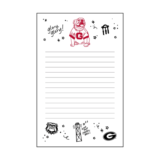 Georgia 5x8 Confetti Notepad by Valiant Gifts Inc with colorful confetti design on paper pages