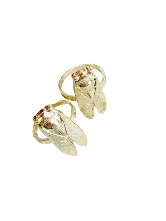 Gold Bug Napkin Ring |  Set of 4