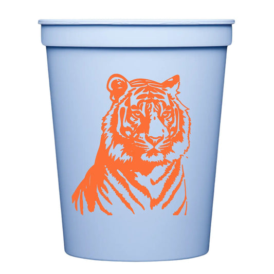 Orange Tiger Stadium Cups | Set of 10