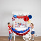 Fringed scallop banner set by My Mind’s Eye featuring colorful scalloped paper banners for party decoration.