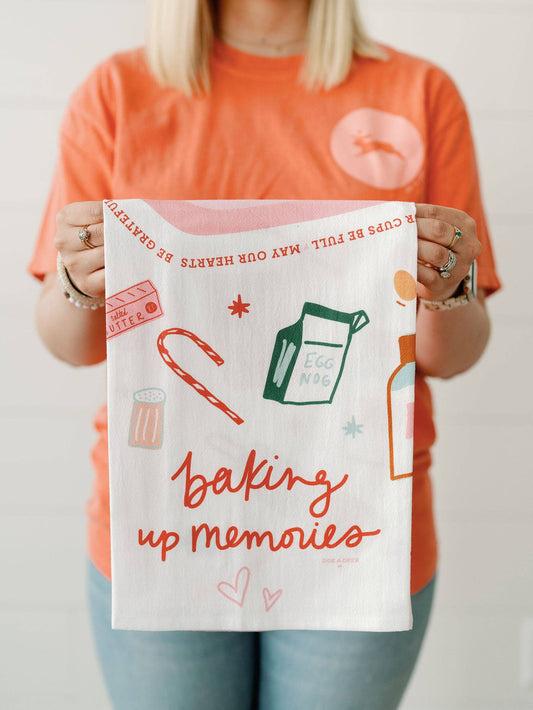 Baking Up Memories | Colorblock Flour Sack Towel