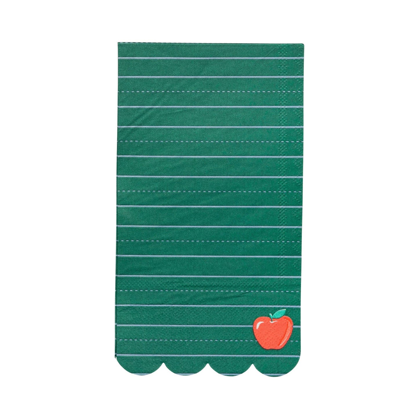 Green Ruled Paper Dinner Napkins |  24 count