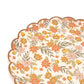 Autumn floral dessert plates from Gatherings by Curated Paperie featuring fall-inspired leaf and floral designs.