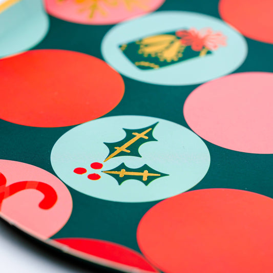 Christmas Party Dessert Paper Plates | Pack of 8