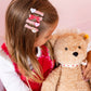 Beary Loved Valentine Hair Clips | Pack of 4