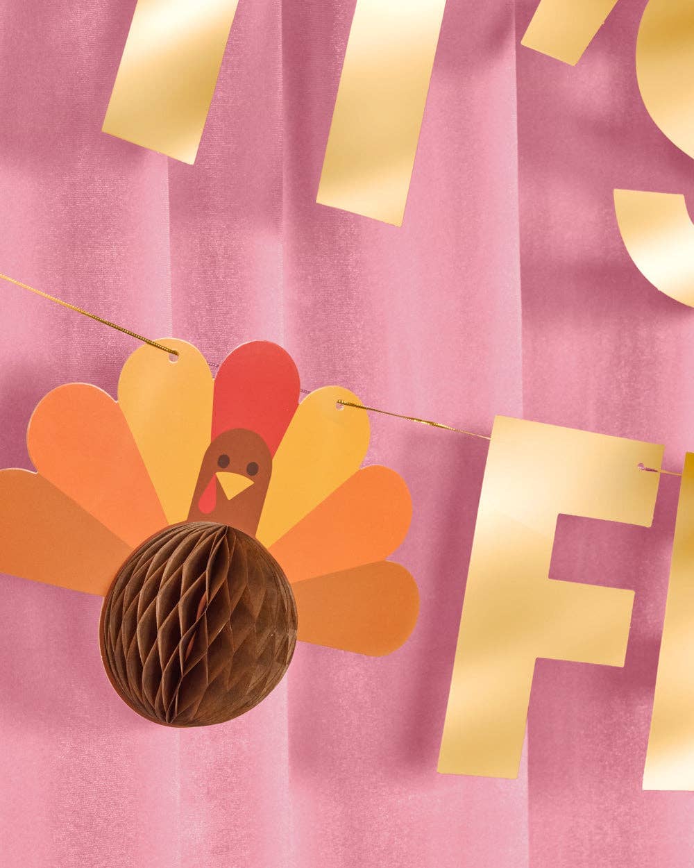 It's Giving Friends Banner | 3D paper 5' Thanksgiving decor